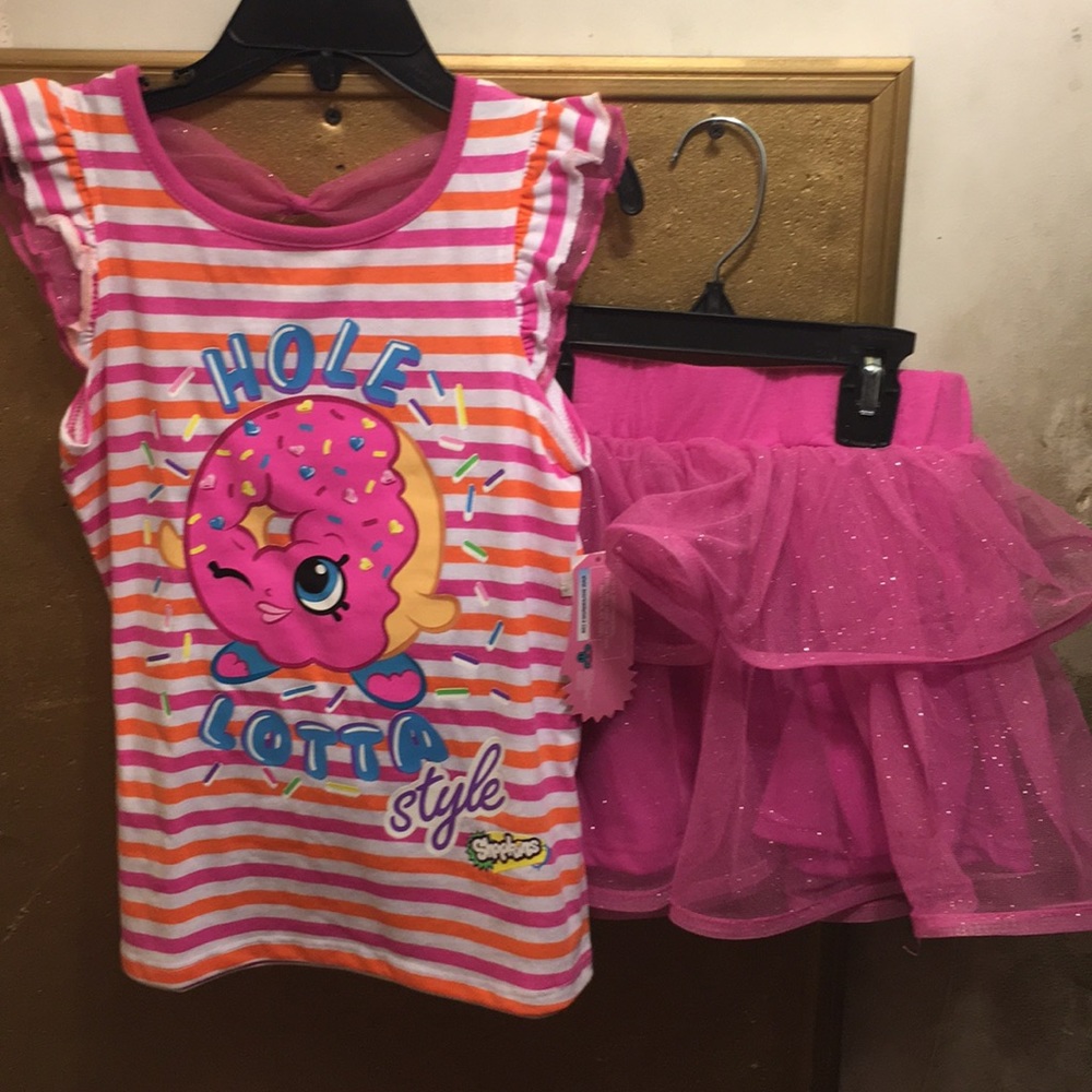 NWT sz 5 shopkins skortset